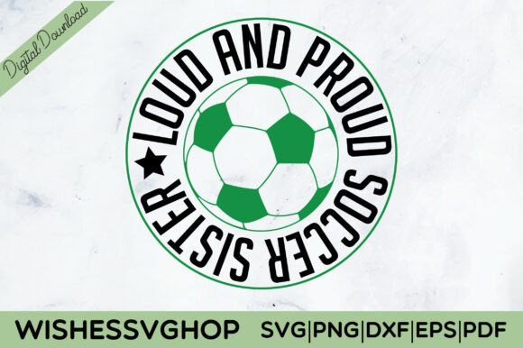A Bold Soccer Graphics Asset for Crafts and Brands