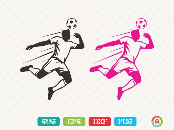 A Dynamic Soccer Player Graphic for Crafters & Makers