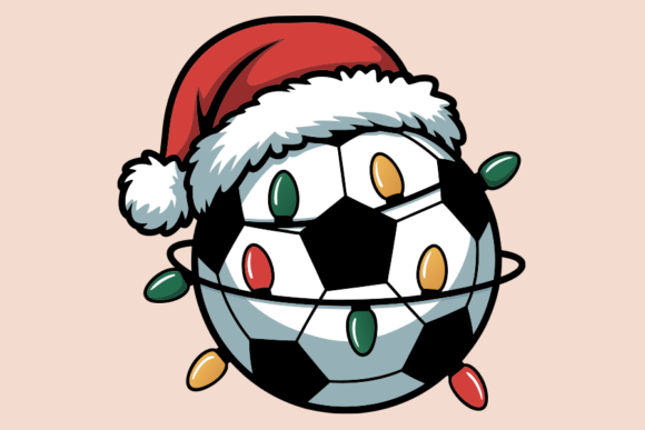 A Festive Football Graphic for Holiday Branding & Illustration Projects