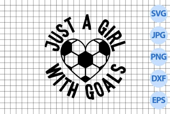 A Soccer SVG Graphic for Girl Power Illustrations