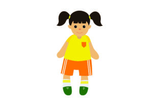 A Toy Doll Soccer Player for Kids and Craft Collections