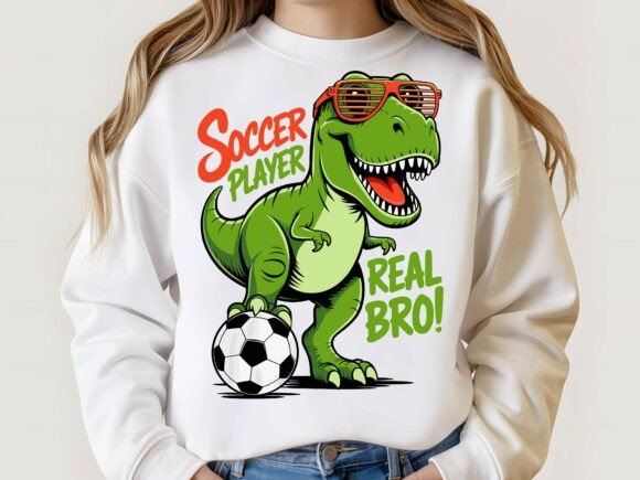 Evaluating a T-Rex Soccer Player Graphic for Professional Design Projects