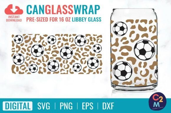 Reviewing the Soccer Leopard Libbey Glass 16oz SVG for Embroidery