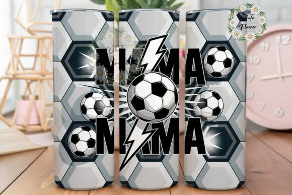 Soccer Mom Mama Graphics for Modern Tumbler Wraps