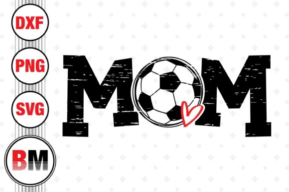 Using Distressed Soccer Mom Graphics in Casual Branding and Crafts